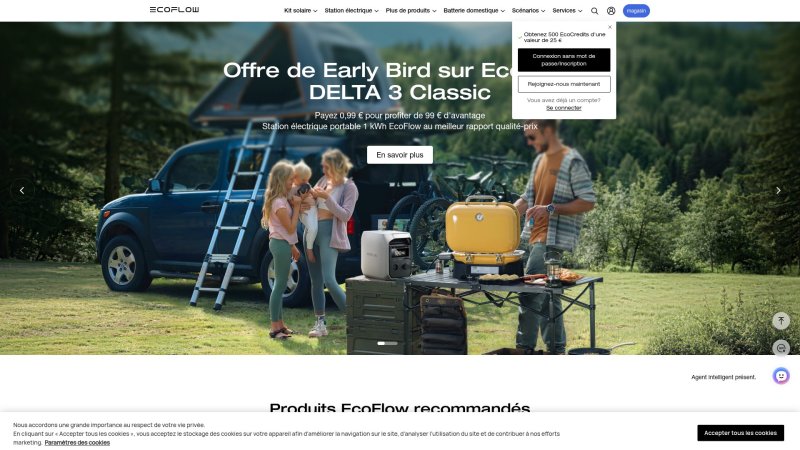 Capture d'écran de EcoFlow Blade