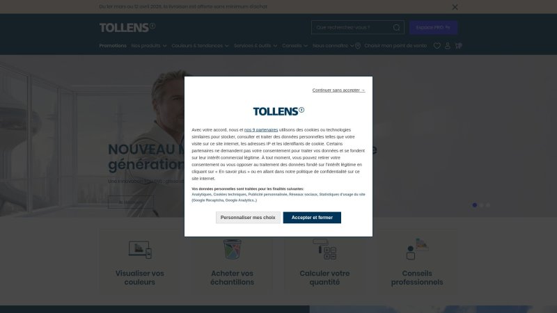 Capture d'écran de Tollens Idrotop Velours