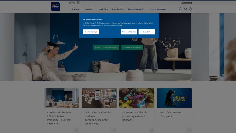Capture d'écran de Dulux Valentine Crème de Couleur
