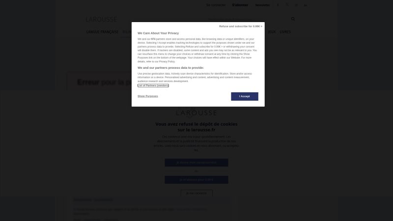 Capture d'écran de Mon premier Larousse