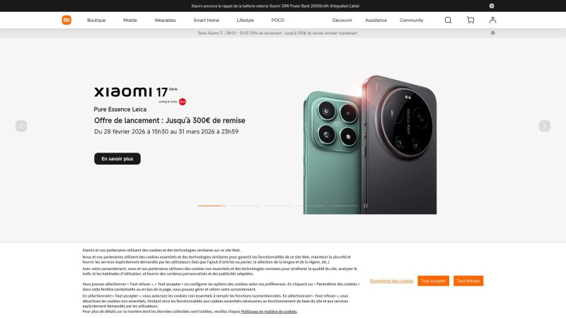 Capture d'écran de Xiaomi 14