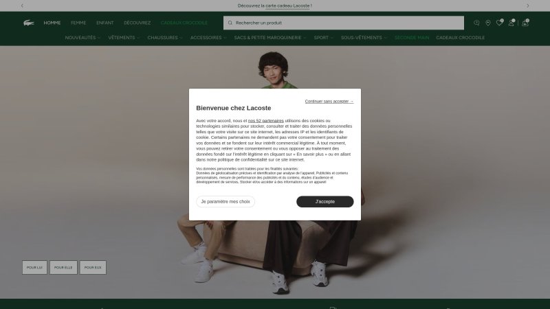 Capture d'écran de Lacoste Powercourt