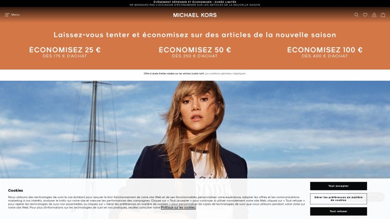 Capture d'écran de Michael Kors Jet Set