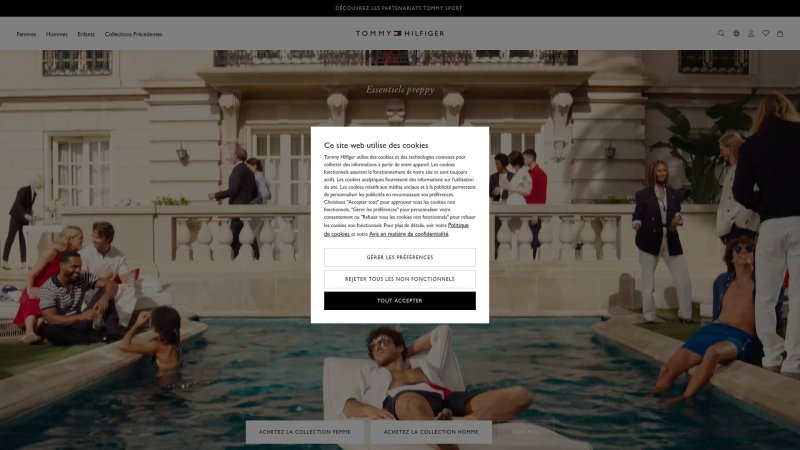 Capture d'écran de Tommy Hilfiger Denton