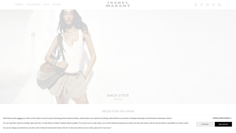 Capture d'écran de Isabel Marant Zephyr