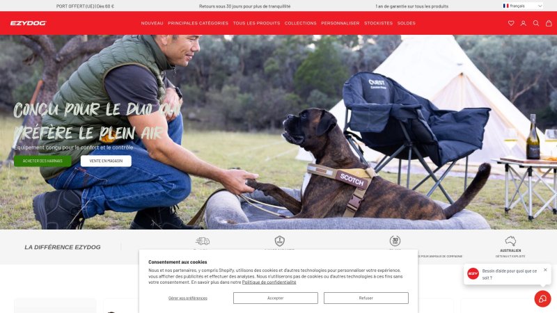 Capture d'écran de EzyDog Quick Fit