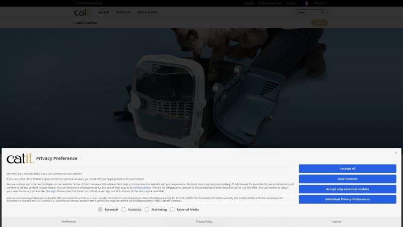 Capture d'écran de Catit Cabrio