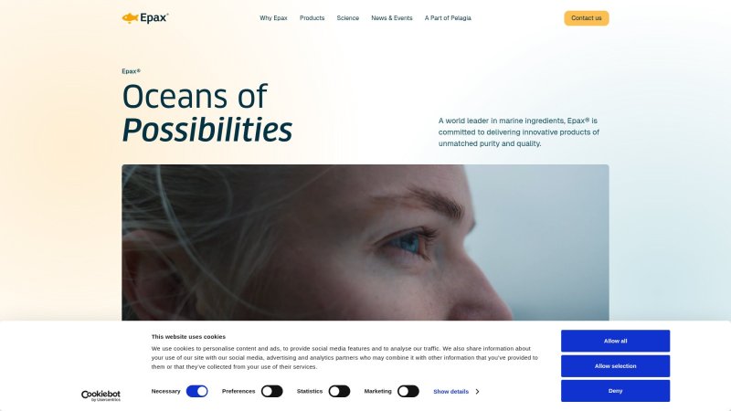 Capture d'écran de EPAX EPA/DHA