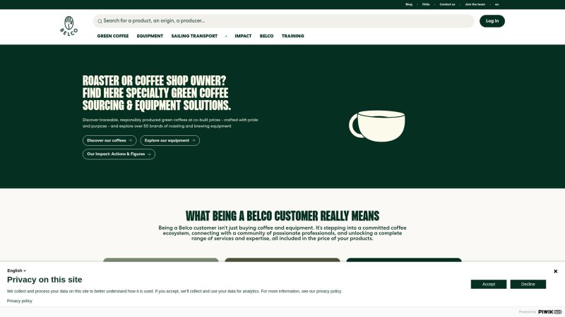 Capture d'écran de Belco Éthiopie Sidama