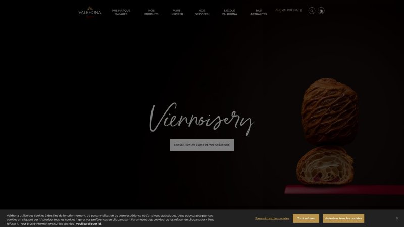 Capture d'écran de Valrhona Guanaja 70%