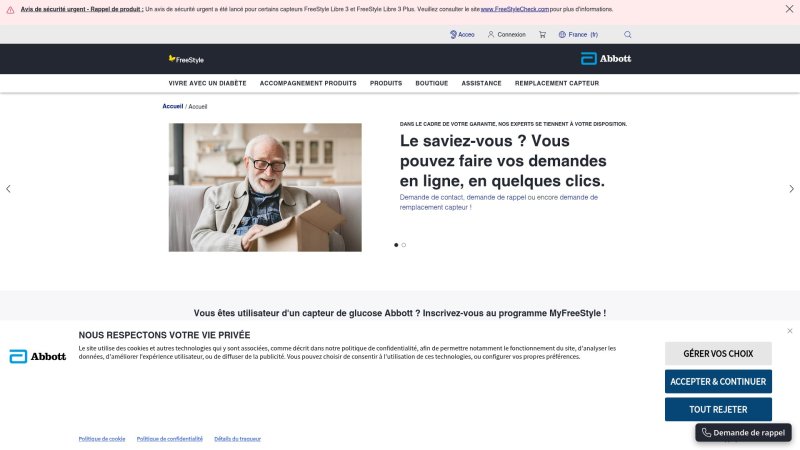 Capture d'écran de FreeStyle Libre 3