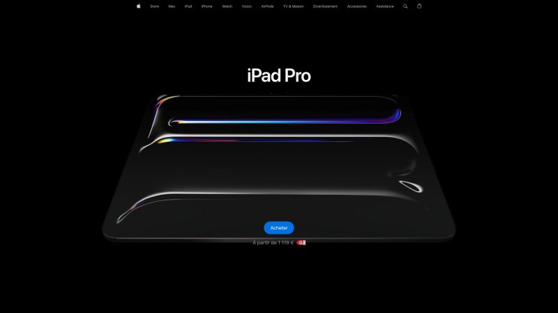 Capture d'écran de iPad Pro + Apple Pencil
