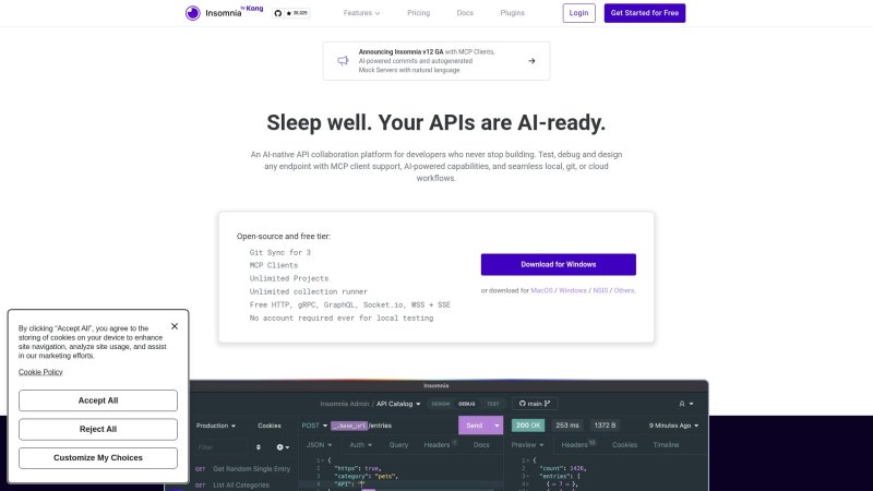 Capture d'écran de Insomnia