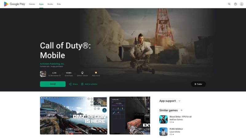 Capture d'écran de Call of Duty Mobile