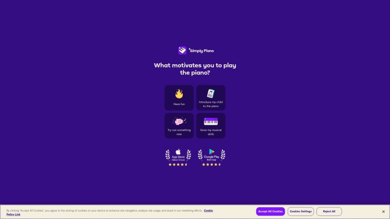 Capture d'écran de Simply Piano