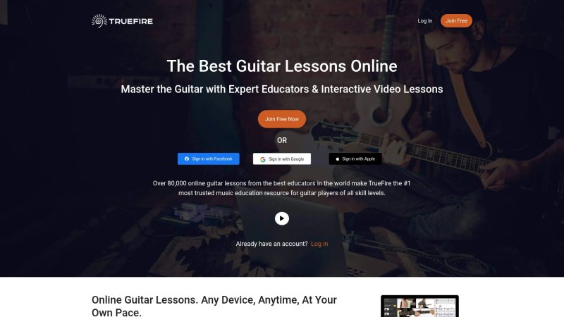 Capture d'écran de TrueFire