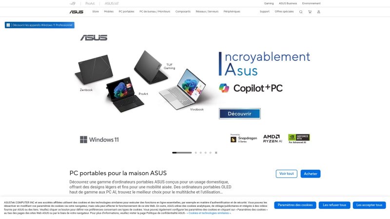 Capture d'écran de ASUS ROG Zephyrus G16