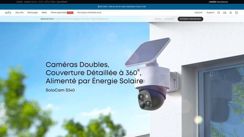 Capture d'écran de Eufy SoloCam S340