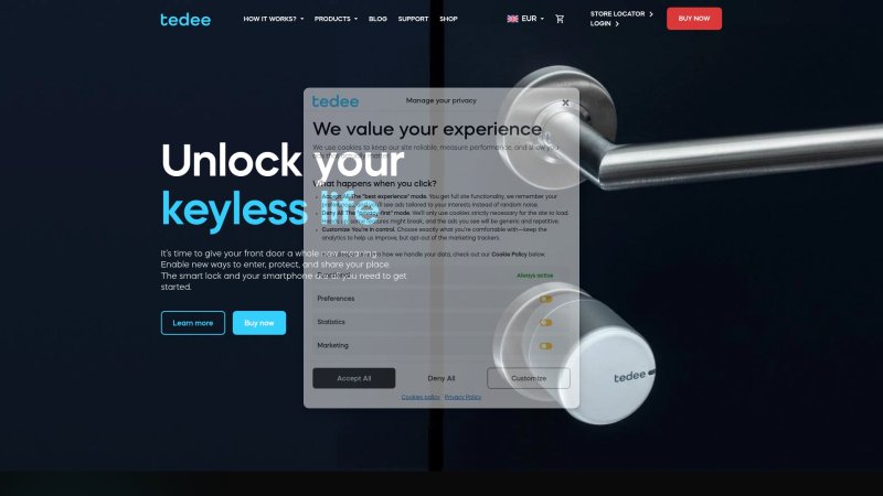 Capture d'écran de Tedee Pro