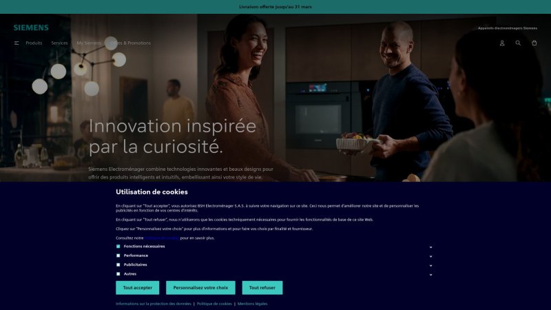 Capture d'écran de Siemens SN45ZS07CE
