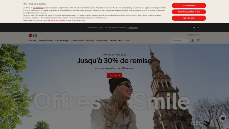 Capture d'écran de LG DF455HMS