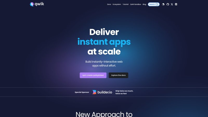 Capture d'écran de Qwik