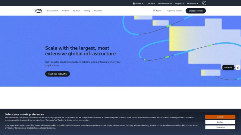 Capture d'écran de AWS