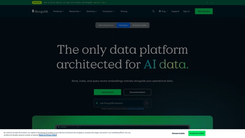 Capture d'écran de MongoDB