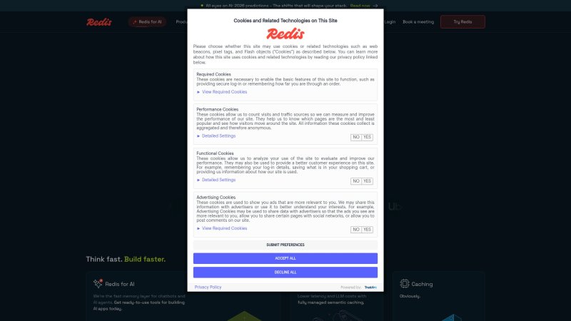 Capture d'écran de Redis