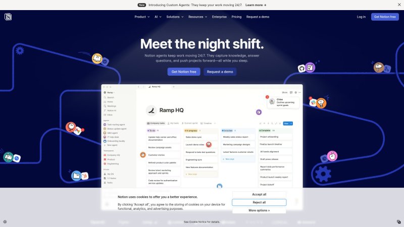 Capture d'écran de Notion