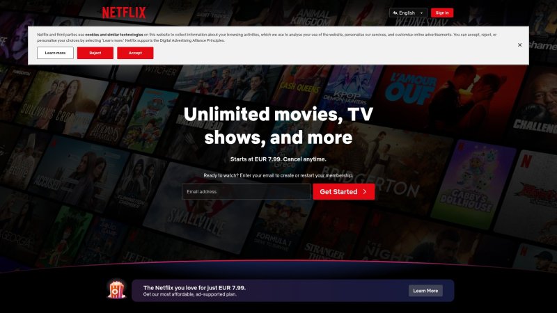 Capture d'écran de Netflix