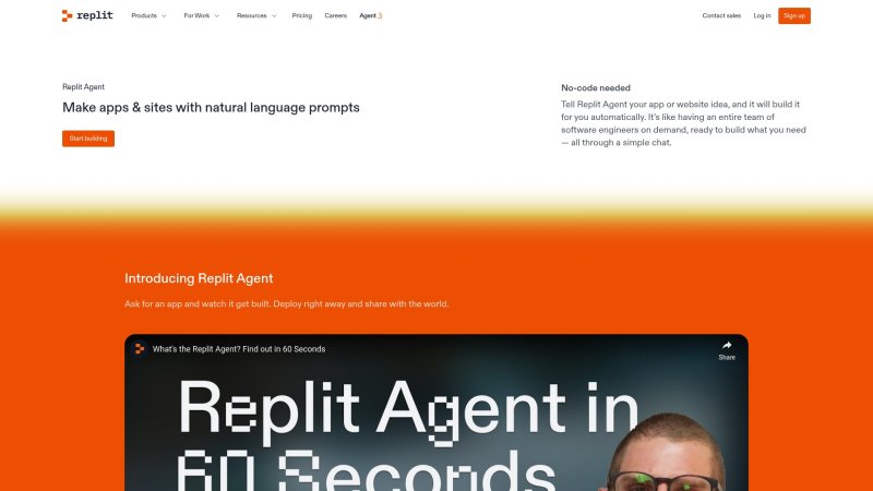 Capture d'écran de Replit AI