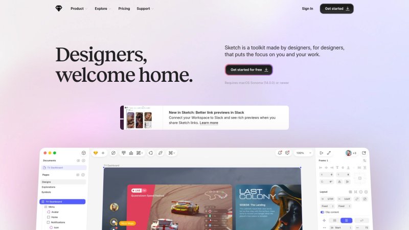 Capture d'écran de Sketch