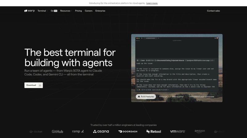 Capture d'écran de Warp
