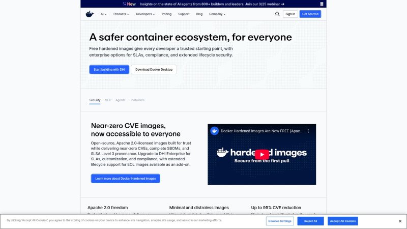 Capture d'écran de Docker