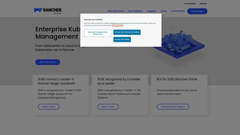 Capture d'écran de Rancher