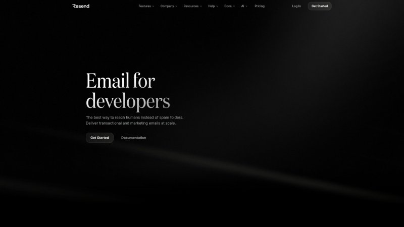 Capture d'écran de Resend