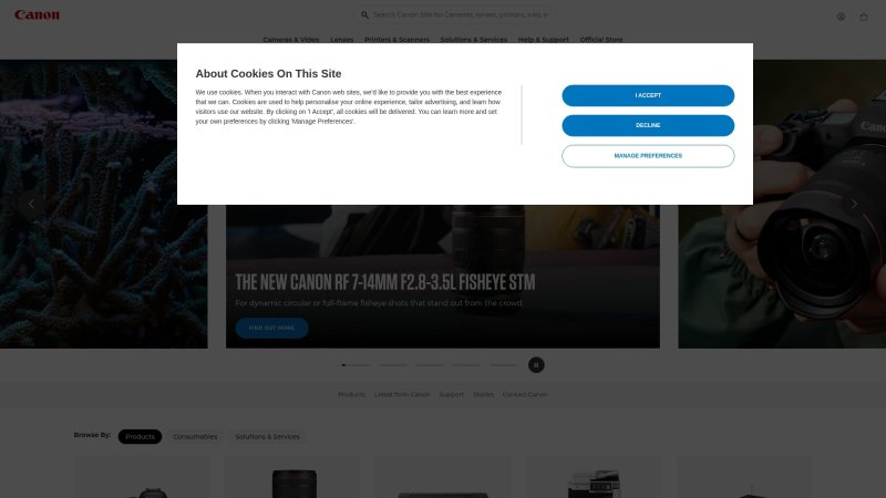 Capture d'écran de Canon EOS R100
