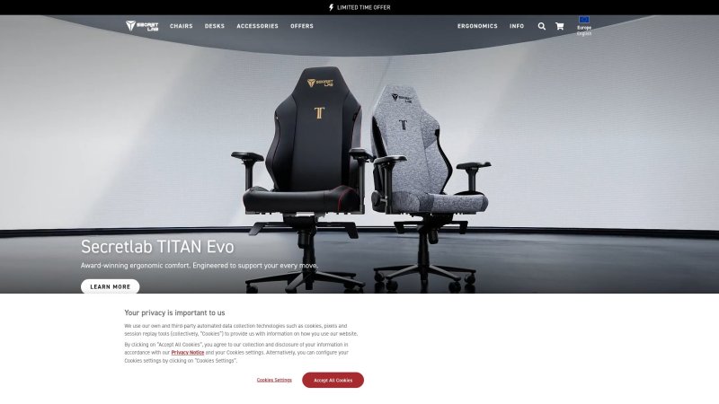 Capture d'écran de Secretlab Titan Evo
