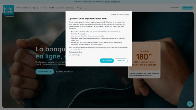 Capture d'écran de Hello bank!