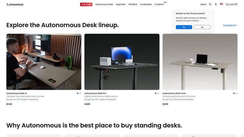 Capture d'écran de Autonomous SmartDesk Core