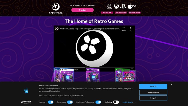 Capture d'écran de Antstream Arcade