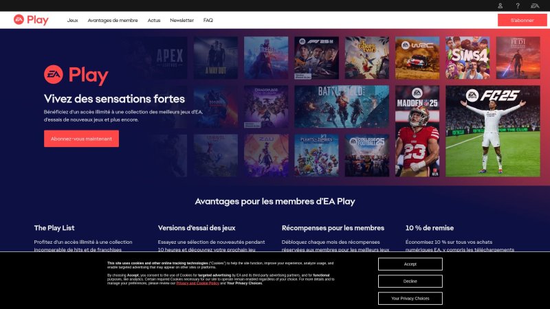 Capture d'écran de EA Play Pro